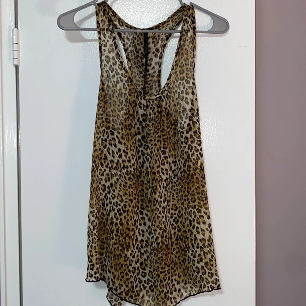 One size cheetah print sheet tank top, 100% polyester - Picture 1 of 4